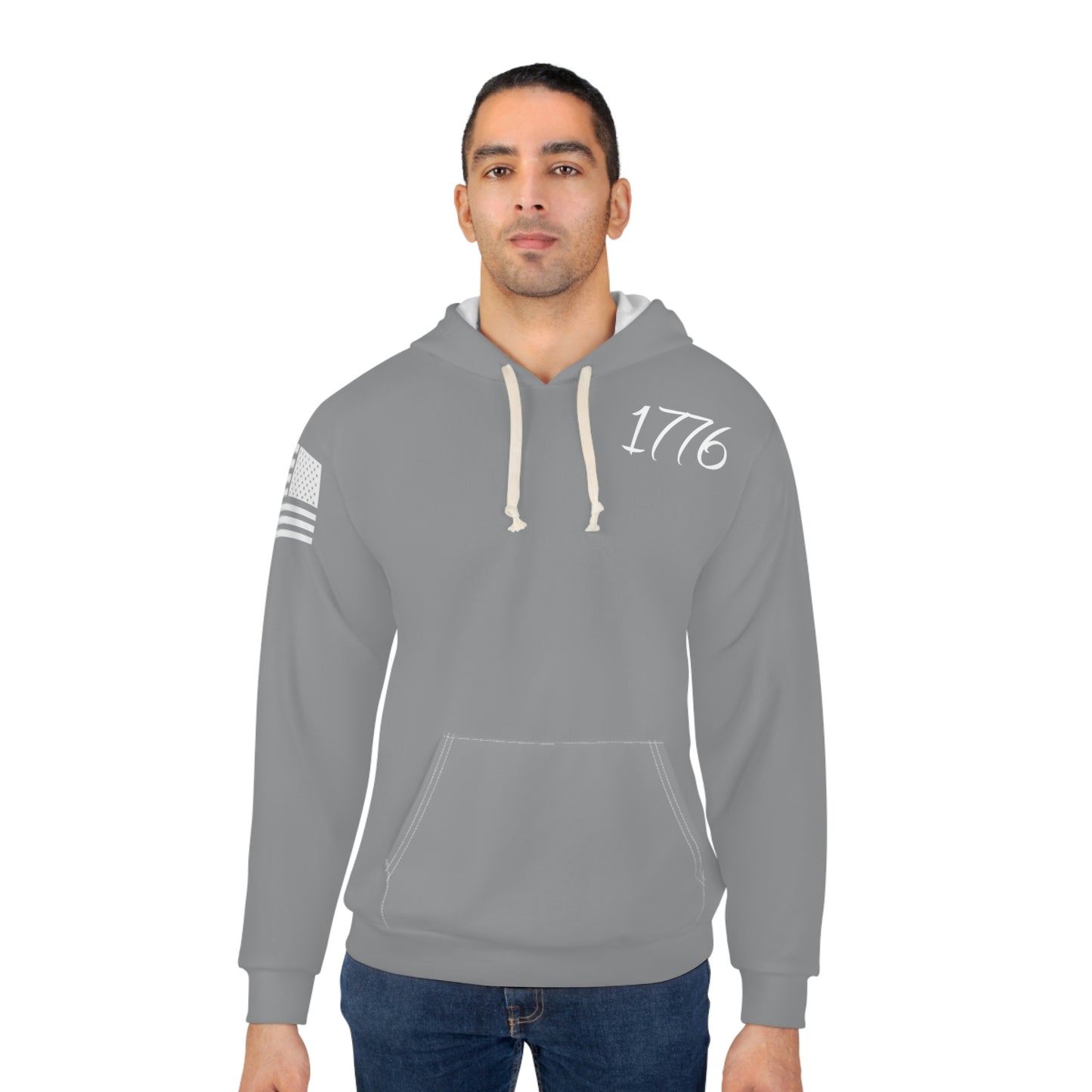 1776 - We The People Grey Hoodie