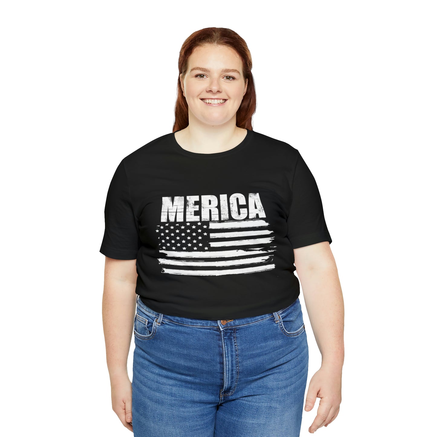 Merica Black & White Short Sleeve Tee