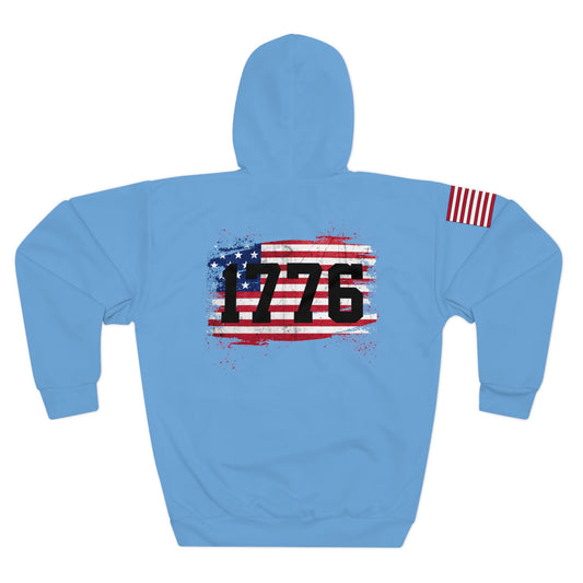 1776 - Color Flag Light Blue Hoodie