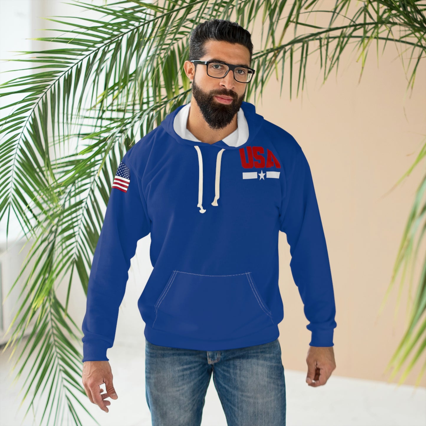 USA - Young Patriot Dark Blue Hoodie