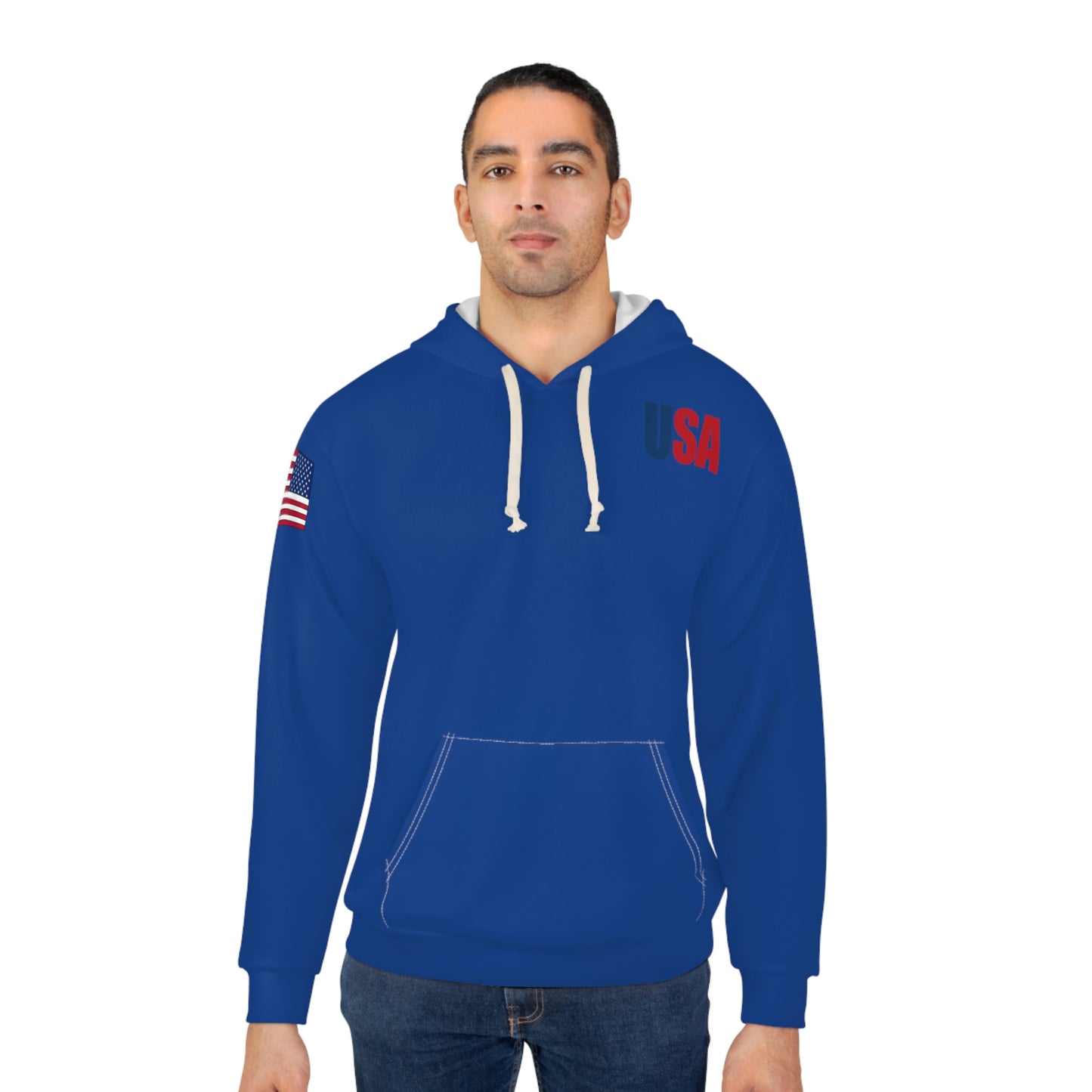 America - USA - Flag Dark Blue Hoodie