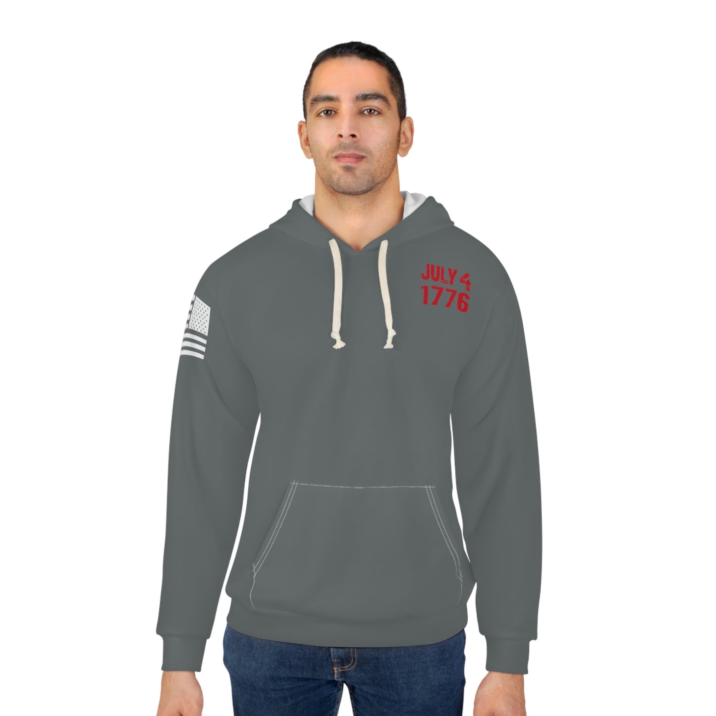 July 4th - 1776 Dark Grey Hoodie