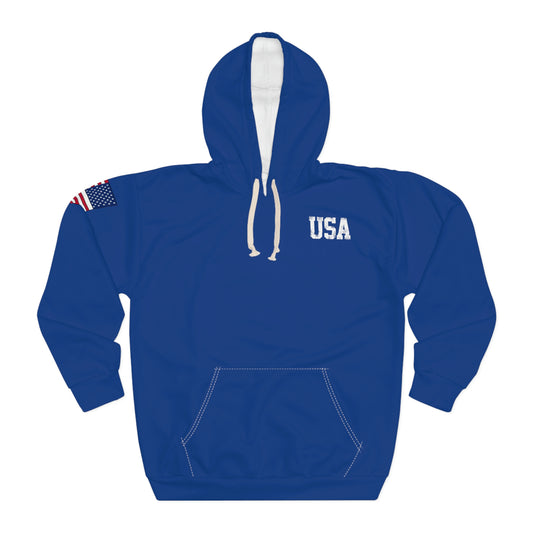 American - USA - Skyline Dark Blue Hoodie