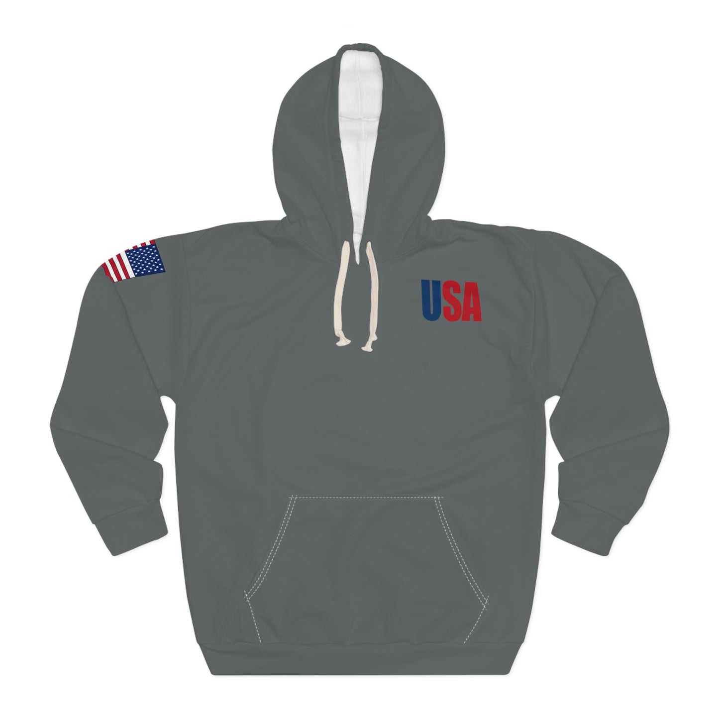America - USA - Flag Dark Grey Hoodie