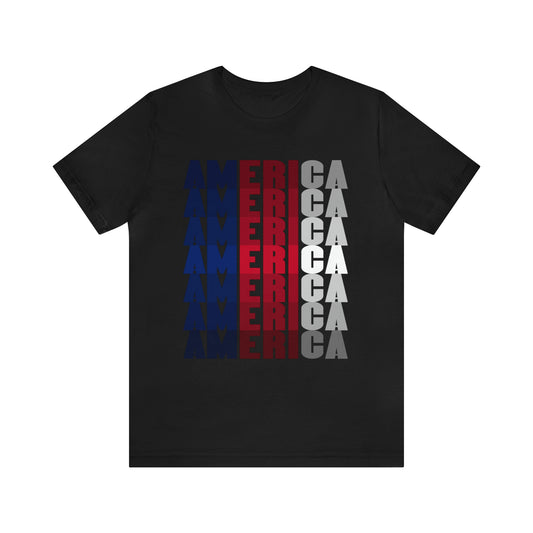 America Color Full Print - Short Sleeve Tee