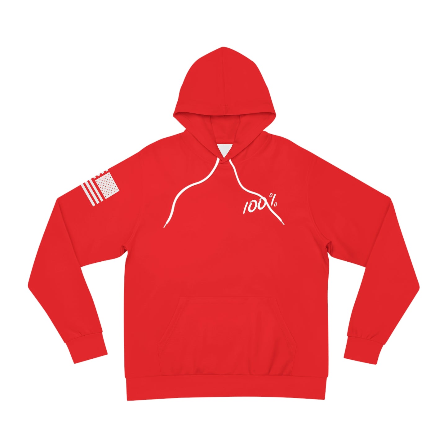 100% American Woman Red Hoodie