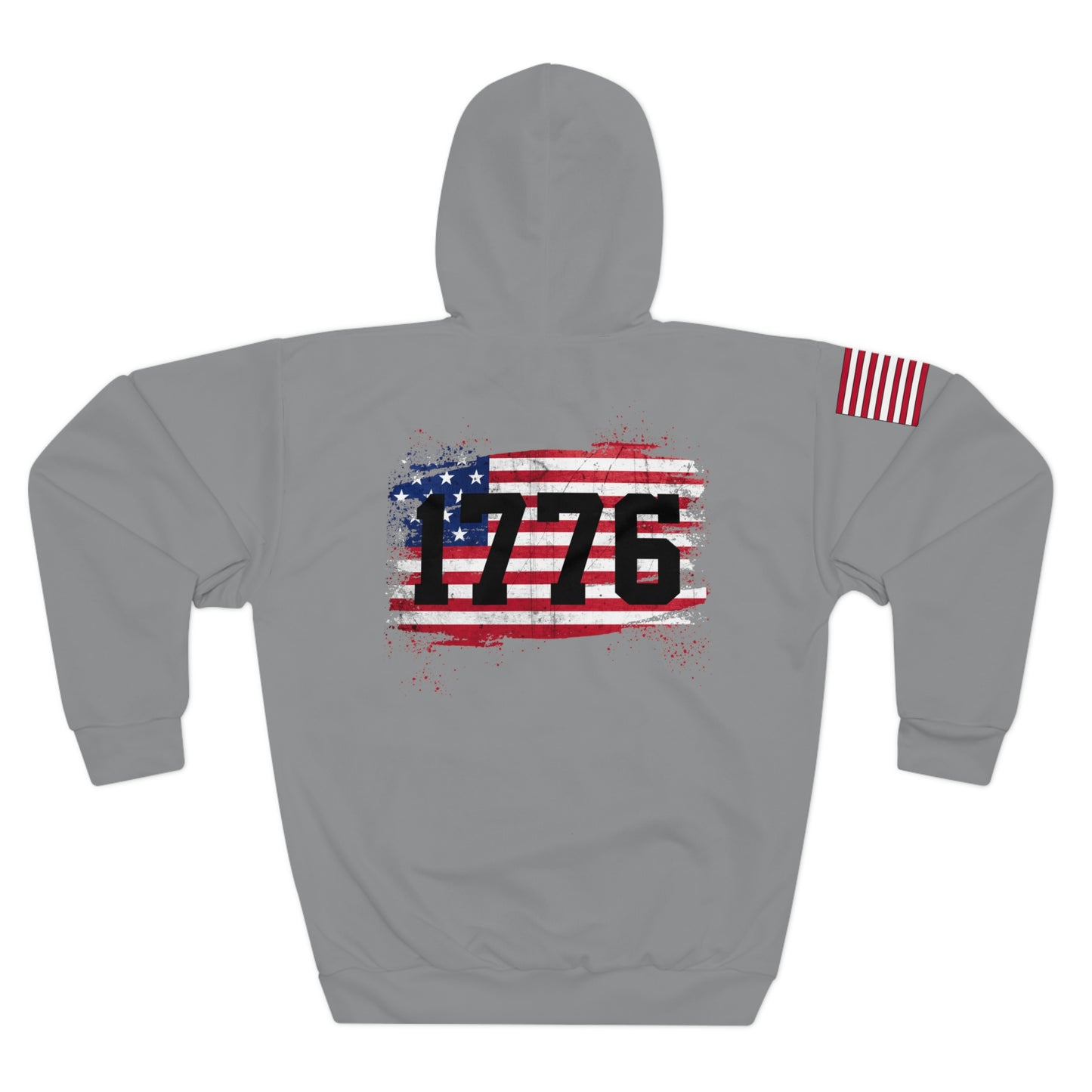 1776 - Color Flag Grey Hoodie