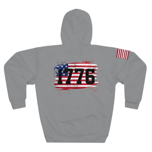 1776 - Color Flag Grey Hoodie