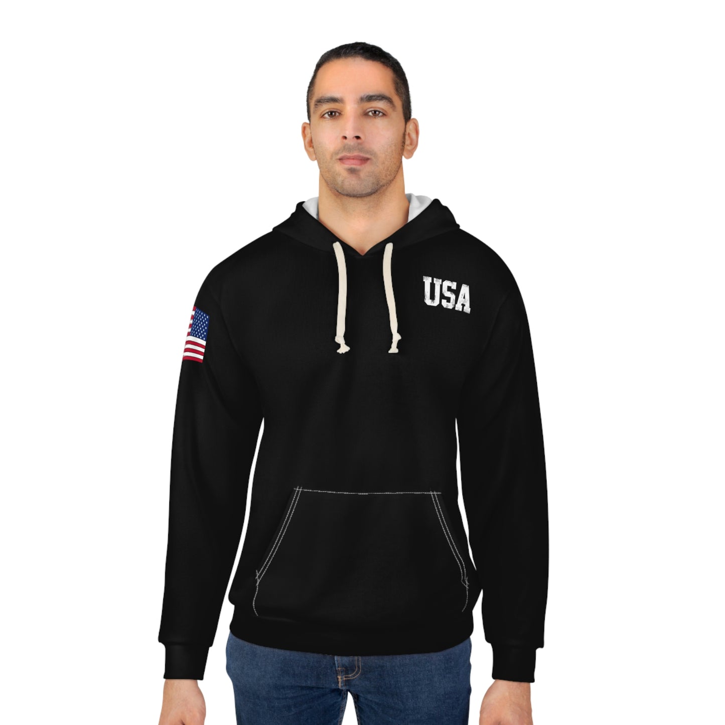 American - USA - Skyline Black Hoodie