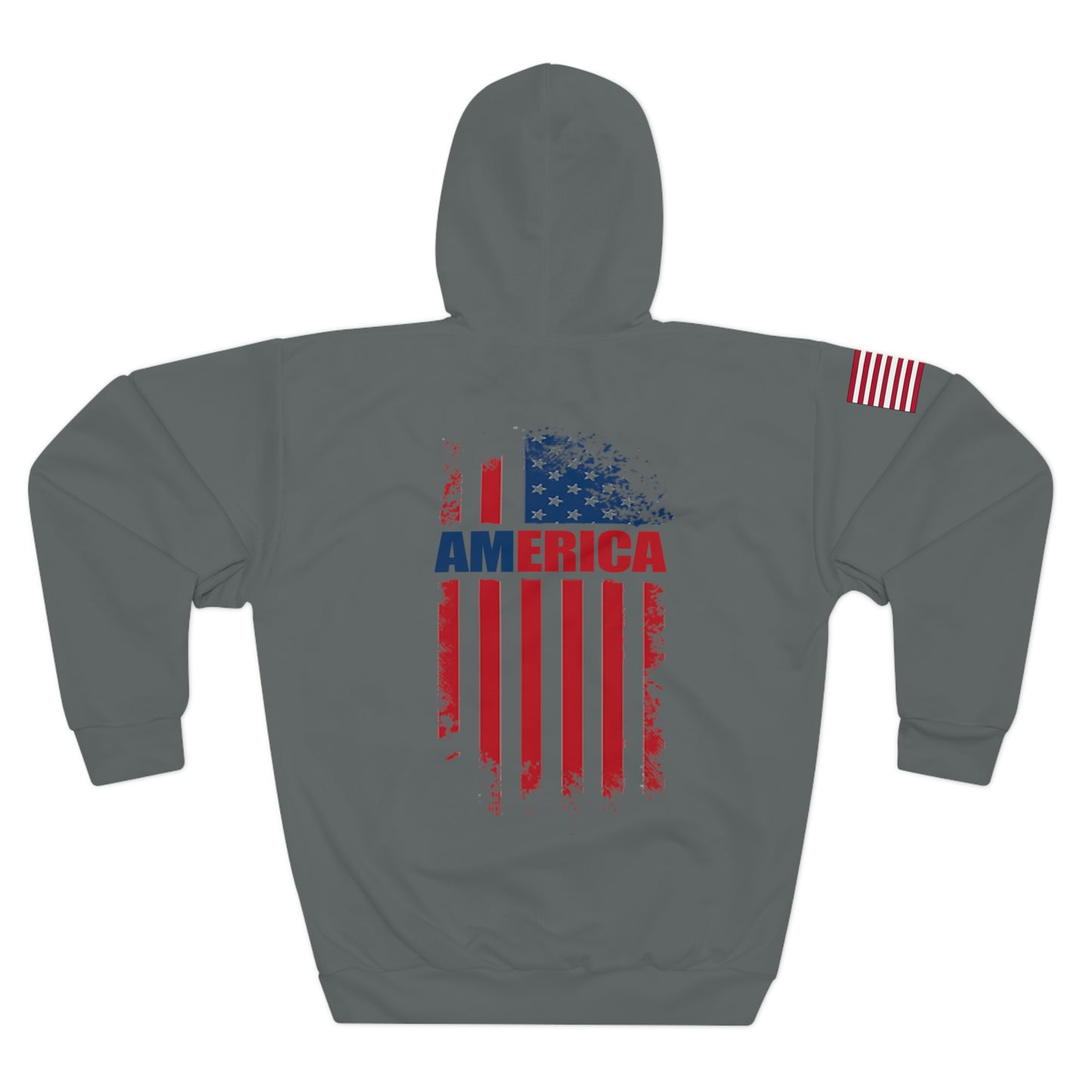 America - USA - Flag Dark Grey Hoodie