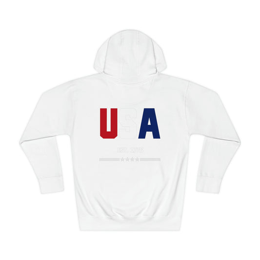 USA - 1776 Black or White Hoodie