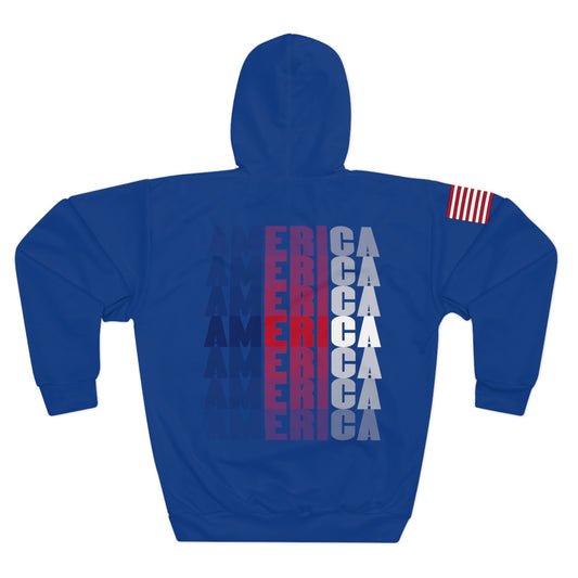 1776 - America Dark Blue Hoodie (AOP)