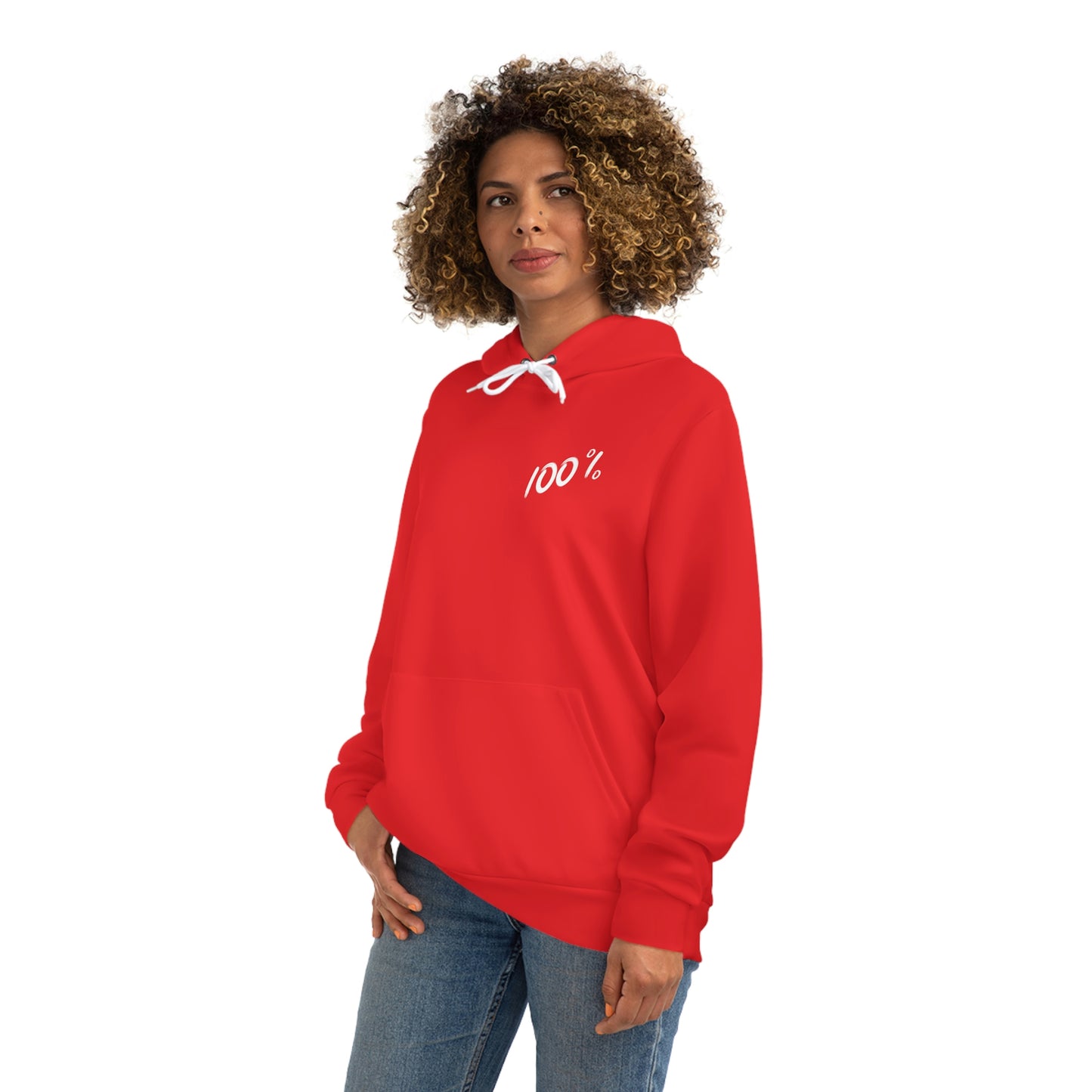 100% American Woman Red Hoodie