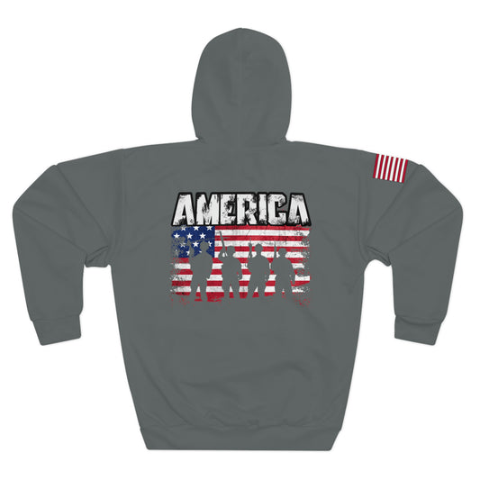America - Troops Shadow Dark Grey Hoodie