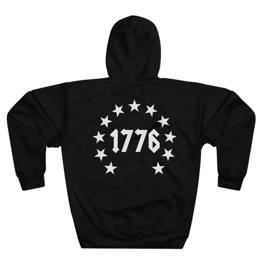 1776 - Flag Black Hoodie