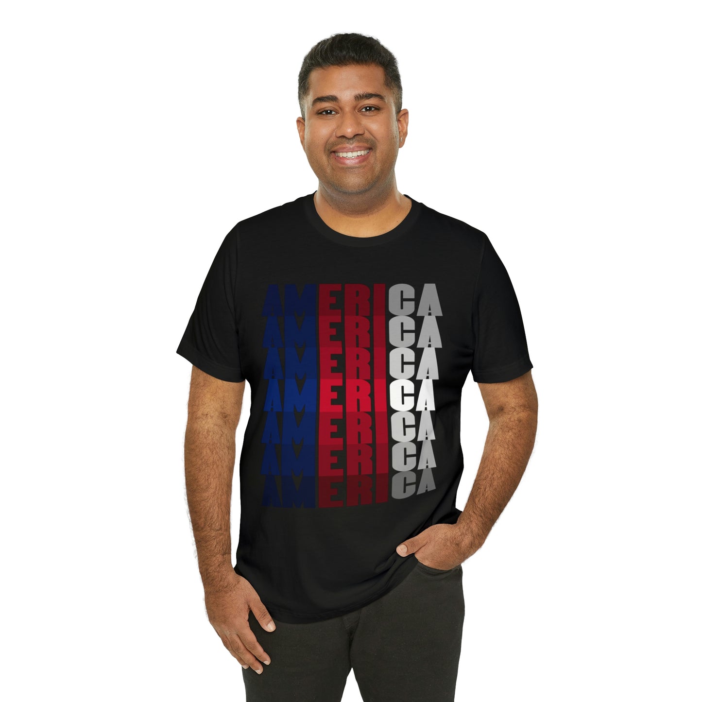 America Color Full Print - Short Sleeve Tee