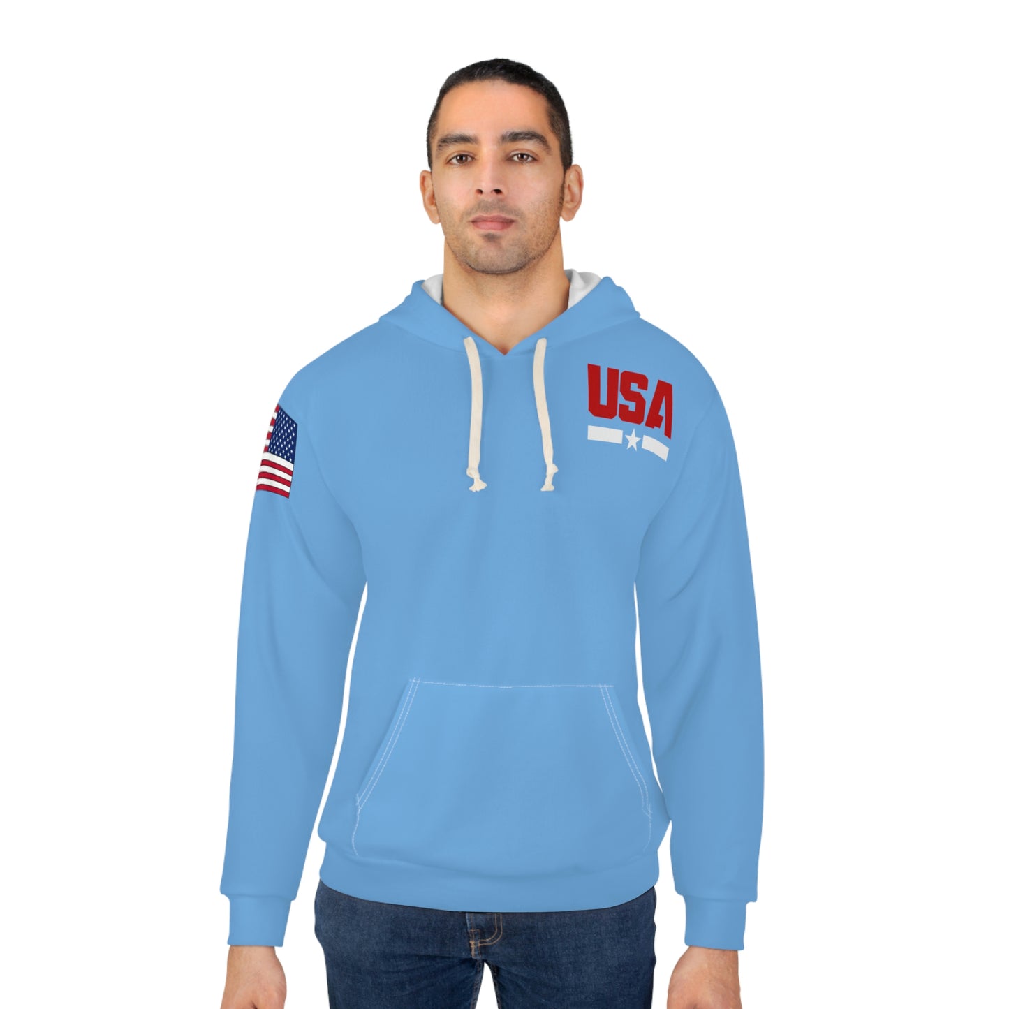 USA - Young Patriot Light Blue Hoodie